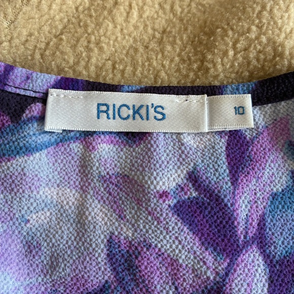 Ricki's Purple and Pink Ruffled Blouse 10-12 - Picture 5 of 5